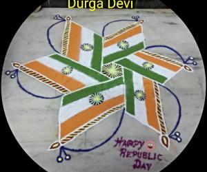 REPUBLIC DAY SPECIAL DOT KOLAM