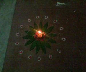 Rangoli: karthigai deepam