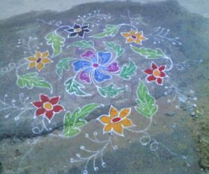Rangoli: margazhi kolam