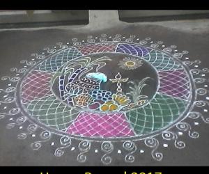 Rangoli: Pongal greetings