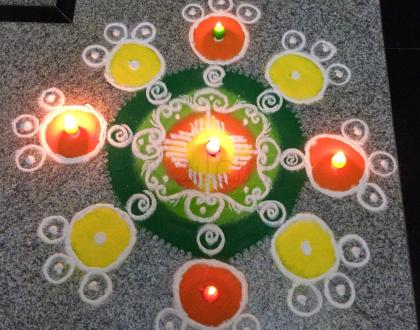 Rangoli: Happy diwali