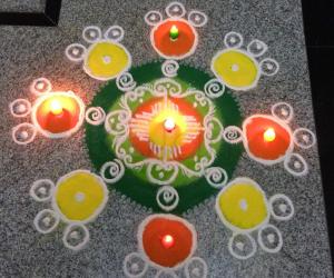 Rangoli: Happy diwali