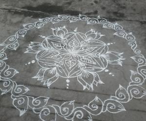 Lotus kolam