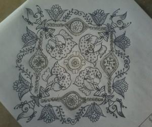 Rangoli: Rakhi special kolam...
