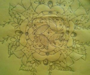 Rangoli: Simple kolam..