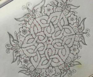 Celtic butterflies....17 to 9 interlaced dots....