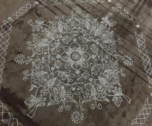 Rangoli: Butterflies rangoli....