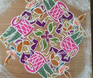Rangoli: Navratri day 4....