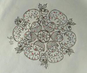 One more Christmas special rangoli
