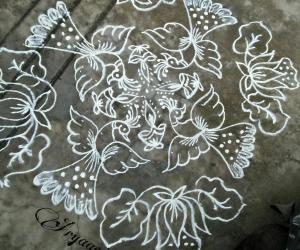 Peacock rangoli...