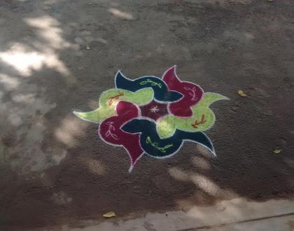 Rangoli: Colourful Marghali Day1