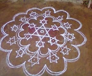 Rangoli: Twinkling stars Rangoli
