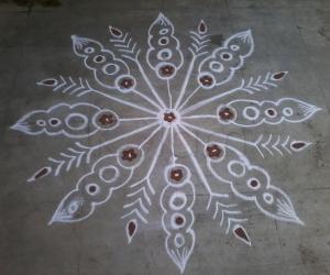 Circle designer kolam
