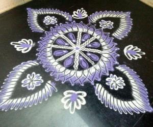 Navarathri day 9 purple!!
