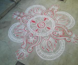 my free hand rangoli!