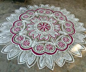 My daily kolam!