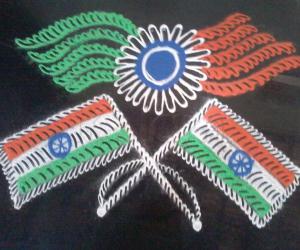 Gandhi Jayanthi kutti kolam!