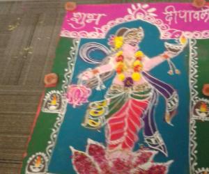 Rangoli: Lakshmi 