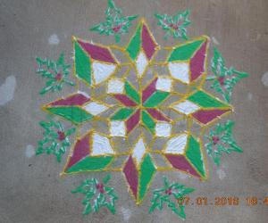 Rangoli: Christmassy