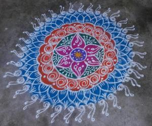 Rangoli: thai poosam rangoli