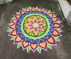 colourful rangoli