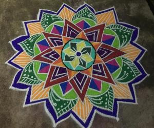 colourful rangoli