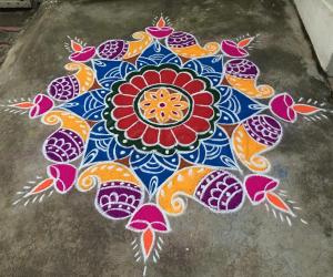 Rangoli: colourful rangoli