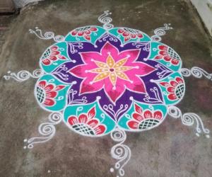 colourful rangoli