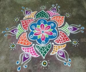 colourful rangoli