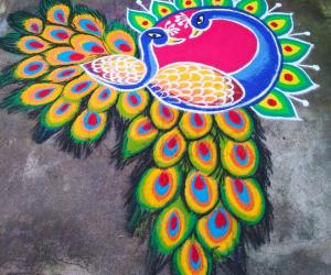 Peacock Rangoli