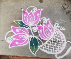 Lotus rangoli