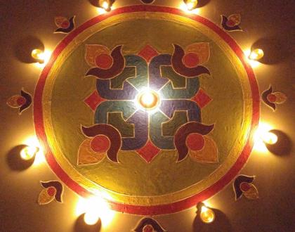 Kolam for Diwali 2015