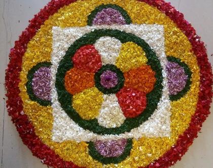 Rangoli: Onam Floral designs-Onam Pookalam
