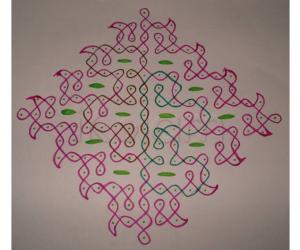 Rangoli: Chikku Puzzle rangoli