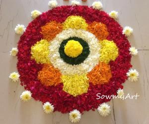 Onam Floral designs-Onam Pookalam