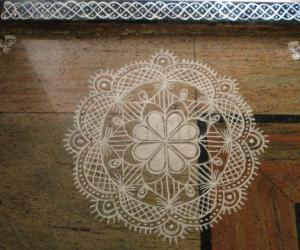 Freehand rangoli