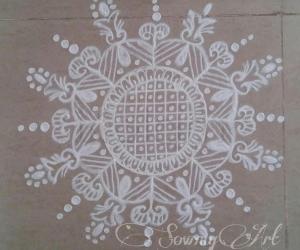 Rangoli: Freehand rangoli