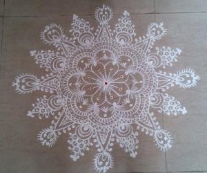 Rangoli: Happy Birthday iKolam
