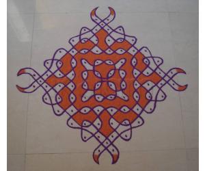Dotted Chikku Kolam