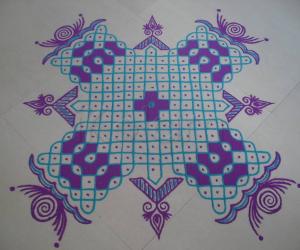 Colour Chikku  Kolam