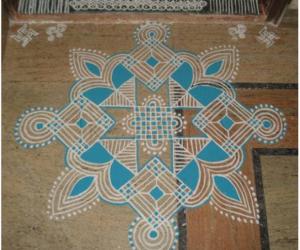 Navaratri Second day kolam