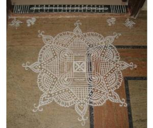 Navaratri Seventh day kolam