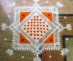 Mandana style kolam-2