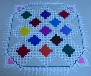 Holi Special Kolam