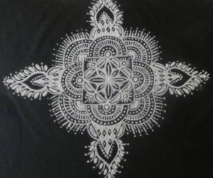 Free hand design in black and white