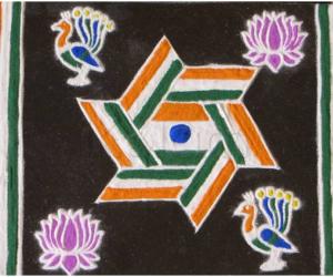 Rangoli: Happy Republic Day 2014