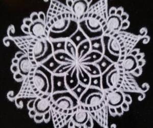 Free hand black and white