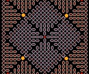 Rangoli: 23x23 (529) dot chikku kOlam 