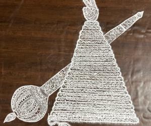 Free hand rangoli