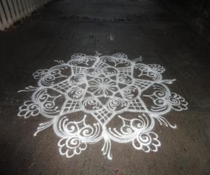 free hand kolam